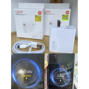iBis_ Mi 120W Type C Charger Set 120W Max Fast Charger for Xiaomi 17 15 14 13 12 Pro Lite  14t 13t 12t 6A USB C Cable ( အမှန်အကန်ထွက် Charger)