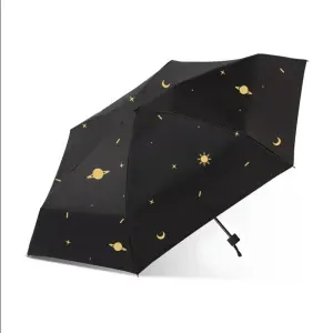 MINISO The Galaxy Series Sun Umbrella(Black) 1pcs