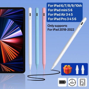 iPad မော်ဒယ်များအတွက် 2018 မှ 2022 ထိ အသစ်ရောက်ရှိလာသော Palm Rejection Stylus Pen